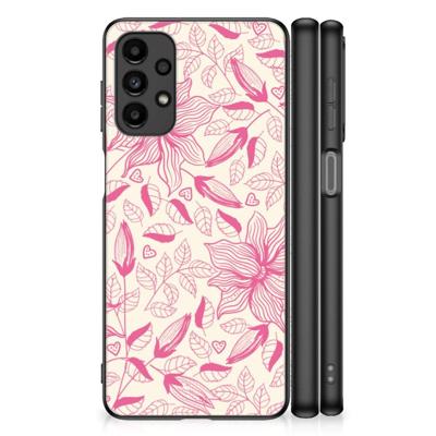 Samsung Galaxy A13 4G Bloemen Hoesje Pink Flowers