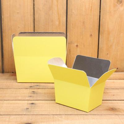 Bonbon doosjes - Chocolade doosje - Pastel geel LAAG - 24 stuks