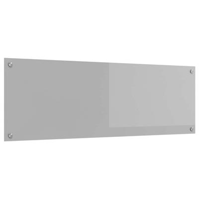 VidaXL Keuken spatscherm lichtgrijs 120 x 40 cm gehard glas