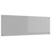 VidaXL Keuken spatscherm lichtgrijs 120 x 40 cm gehard glas - thumbnail