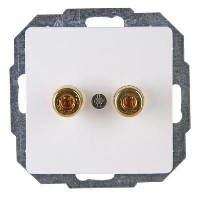 Kopp HK05 luidsprekercontactdoos wit glanzend
