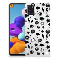 Silicone Back Case Samsung Galaxy A21s Silver Punk - thumbnail