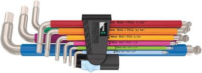 Wera 3950/9 Hex-Plus Multicolour Imperial Stainless 1 Inbus Haakse schroevendraaierset 5/64 inch, 3/32 inch, 1/8 inch, 5/32 inch, 3/16 inch, 7/32 inch, 1/4 Wera 3950/9 Hex-Plus Multicolour Imperial Stainless 1 Inbus Haakse schroevendraaierset 5/64 inch, 3/32 inch, 1/8 inch, 5/32 inch, 3/16 inch, 7/32 inch, 1/4