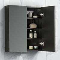 Spiegelkast Tieme mat grijs 60x70x16cm - thumbnail