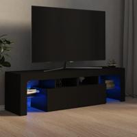 Tv-meubel met LED-verlichting 140x36,5x40 cm zwart - thumbnail