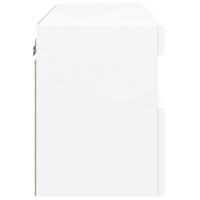 Tv-wandmeubel met LED-verlichting 60x30x40 cm wit - thumbnail
