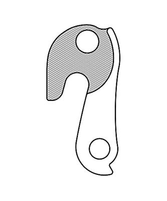 Union derailleurpad gh-132 met schroefset m8x0.75