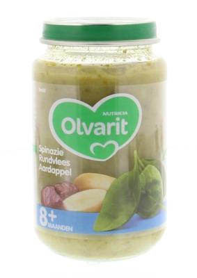 Olvarit Spinazie rundvlees aardappel 8M08 (200 gr)