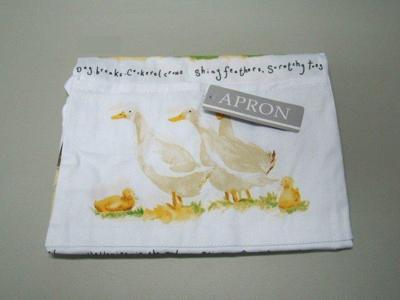 Boerderij dieren schort / Leonardo serviezen