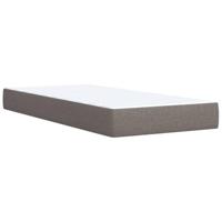 Boxspring met matras stof taupe 80x200 cm - thumbnail