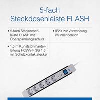 AS Schwabe 18665 Overspanningsveilige stekkerdoos Randaarde stekker 1 stuk(s) - thumbnail