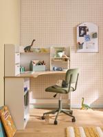 Hoekbureau met opbergruimtes wit - thumbnail