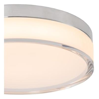 Lucide PLANO - Plafonnière Badkamer - Ø 23 cm - LED Dimb. - CCT - 1x11W 2700K/4000K - IP44 - Opaal