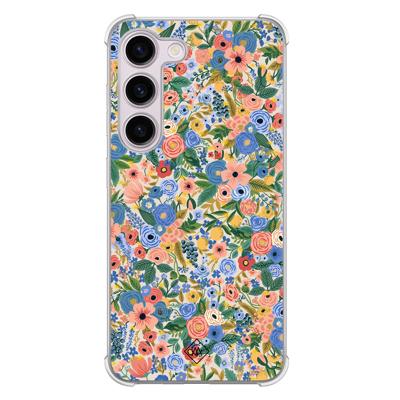 Samsung Galaxy S23 Plus shockproof hoesje - Blue gardens