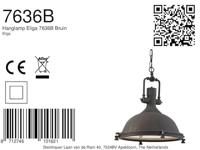 Steinhauer Landelijke hanglampAlta 40 vintage bruin - 7636B - thumbnail