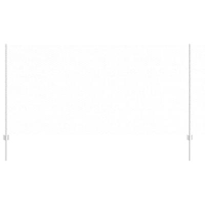 VidaXL Hek met paal zilver 1,2 x 25 m staal