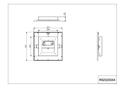 Trio PlafonnièreAlpha 30cm - 3000K zwart - R62323032