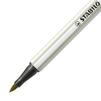 Brushstift stabilo pen 68/37 moddergroen | 10 stuks - thumbnail