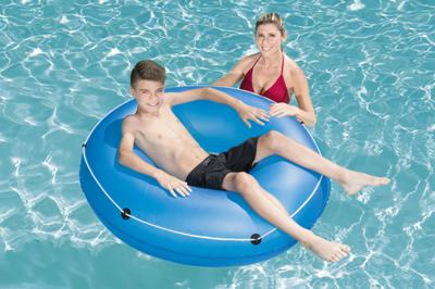 Bestway Opblaasbare Gladde Vlotter met Koord Assorti Kleur D119 cm +12 Jaar Strand en Zwembad 36120 - thumbnail