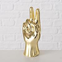 Boltze Home Beeld hand h19cm goud of wit - thumbnail