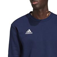 adidas Entrada 22 Crew Sweater Donkerblauw Wit - thumbnail
