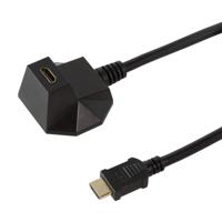 LogiLink CH0041 HDMI-kabel HDMI Verlengkabel HDMI-A-stekker, HDMI-A-bus 1.50 m Zwart 4K UHD - thumbnail