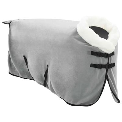 VidaXL Paardendeken volledig donkergroen 115 cm polar fleece