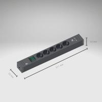 BACHMANN CONNECT LINE 5x geaard, Schakelaar USB A&A 15W - thumbnail