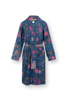 Pip Studio Nisha Kimono Coco Flower Blauw XXL
