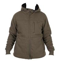 Fox Collection Sherpa Jacket Green & Black Medium - thumbnail
