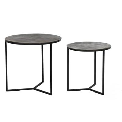 Light & Living Bijzettafel 'Socos' Set van 2 stuks, kleur Antiek Brons