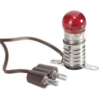 Kahlert Licht 60601 Verlichting Gloeilamp Met metalen brug Rood E10 3.5 V - thumbnail
