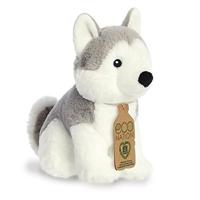 Eco Nation Pluchen knuffel - husky - 20 cm - thumbnail