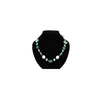 Edelstenen Ketting Parelmoer met Agaat Groen