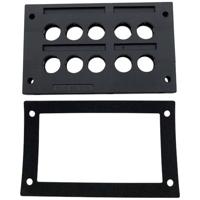 TRU COMPONENTS TC-KDL 2/10 Kabelinvoeringsplaat Klem-Ø (max.): 16 mm PA Zwart 1 stuk(s) - thumbnail