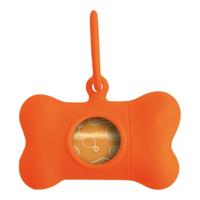 Hondetas Dispenser United Pets Bon Ton Neon Hond Oranje (8 x 4,2 x 5 cm) - thumbnail