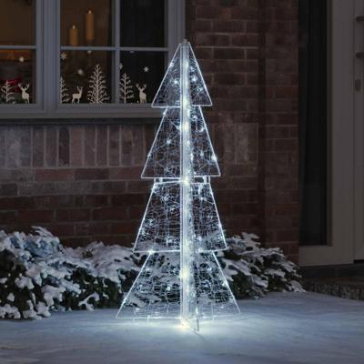 VidaXL Kerstboom met 100 led koud wit 120 cm acryl VidaXL Kerstboom met 100 led koud wit 120 cm acryl