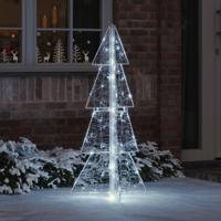 VidaXL Kerstboom met 100 led koud wit 120 cm acryl - thumbnail