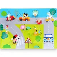 Disney Vormenpuzzel Mickey Mouse Junior - hout - 30 X 22 Cm (12 stukjes) - thumbnail