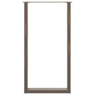 Bartafelpoten 2 st U-vormig 60x(110-111) cm staal naturel