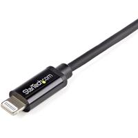 StarTech.com 1 m zwarte Apple 8-polige Lightning connector naar USB-kabel voor iPhone / iPod / iPad - thumbnail