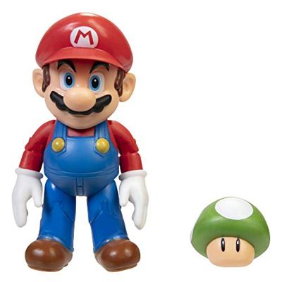 Super Mario Action Figure - Mario with 1-UP Mushroom (version A)