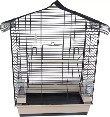 Interzoo vogelkooi Vega zwart/beige Interzoo Gebr. de Boon - Gebr de boon