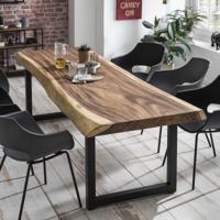 Artistiq Boomstam Eettafel 'Elishia' Suarhout, 250 x 90cm, kleur Naturel - thumbnail