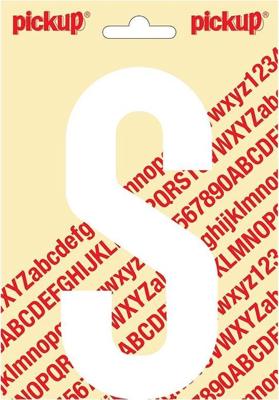 Plakletter Nobel Sticker letter S wit Pickup - Pickup