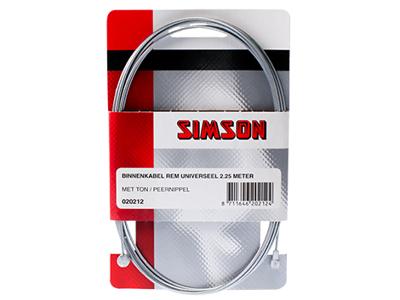 Simson Binnenkabel rem 2250 mm zilver