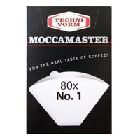 MOCCAMASTER Papieren koffiefilters Nr 1 wegwerp 80 stuk(s) - thumbnail