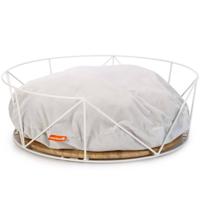 Beeztees Kattenmand Kipu M 50x50x17,5 cm metaal wit - thumbnail