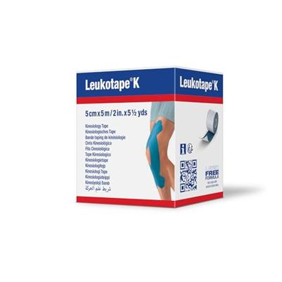 Leukotape K Kleefwindel Elast Blauw 5,0cmx5m 1