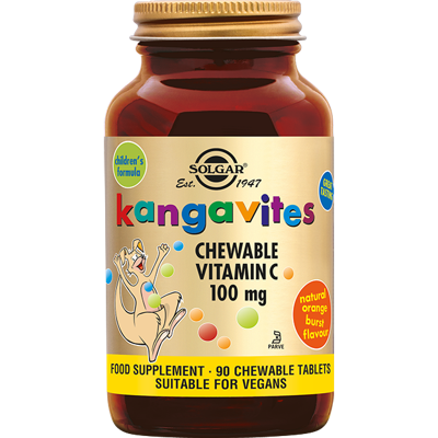 Solgar Kangavites Vitamine C 100 mg Kauwtabletten voor Kinderen